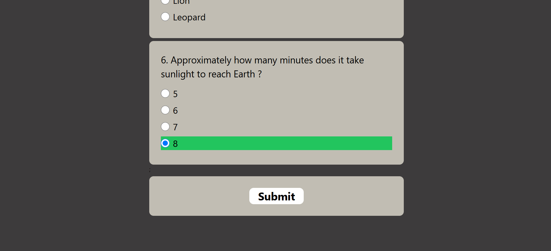 Quiz-App-My-First-Project screenshot